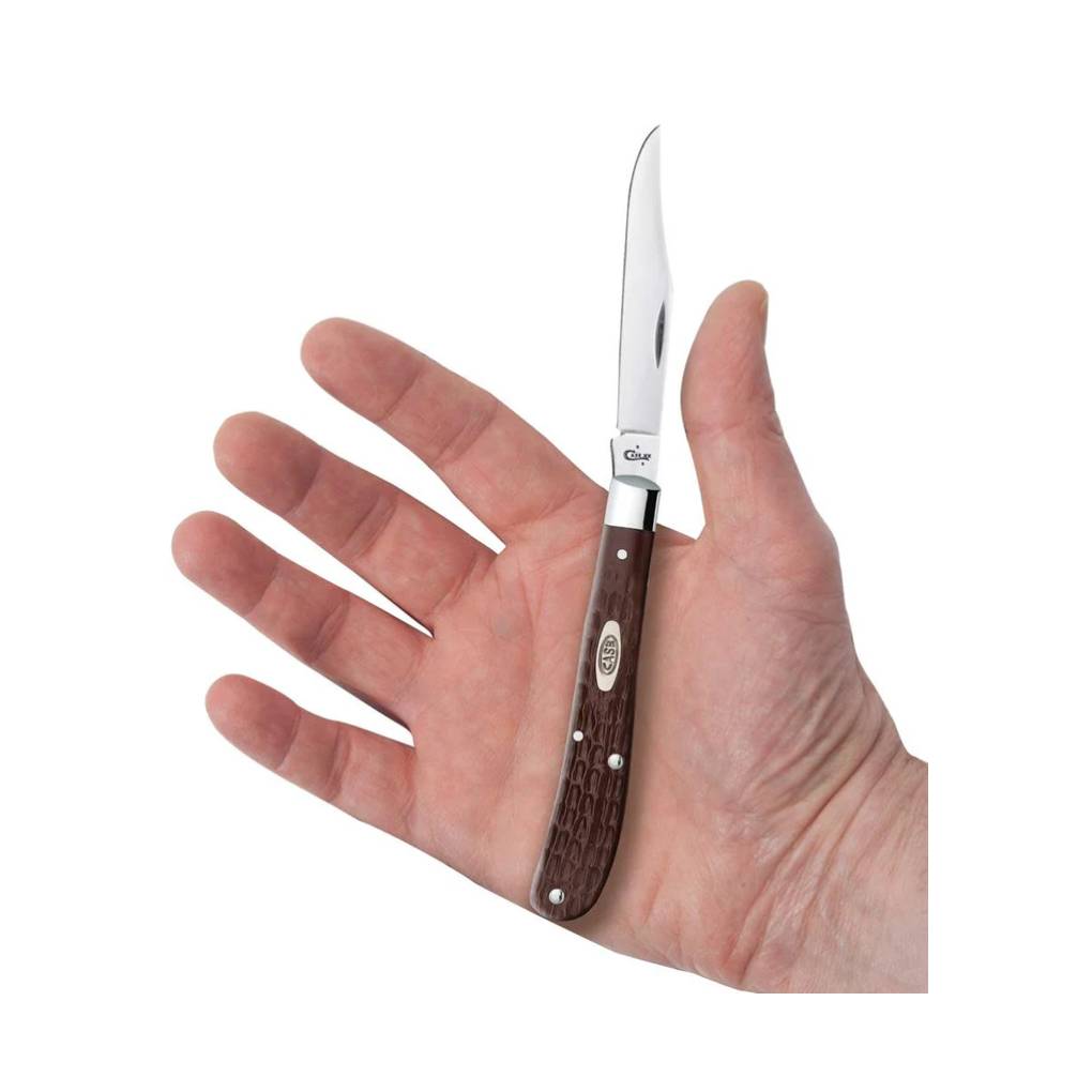 CASE KNIVES BROWN SYNTHETIC SLIMLINE TRAPPER