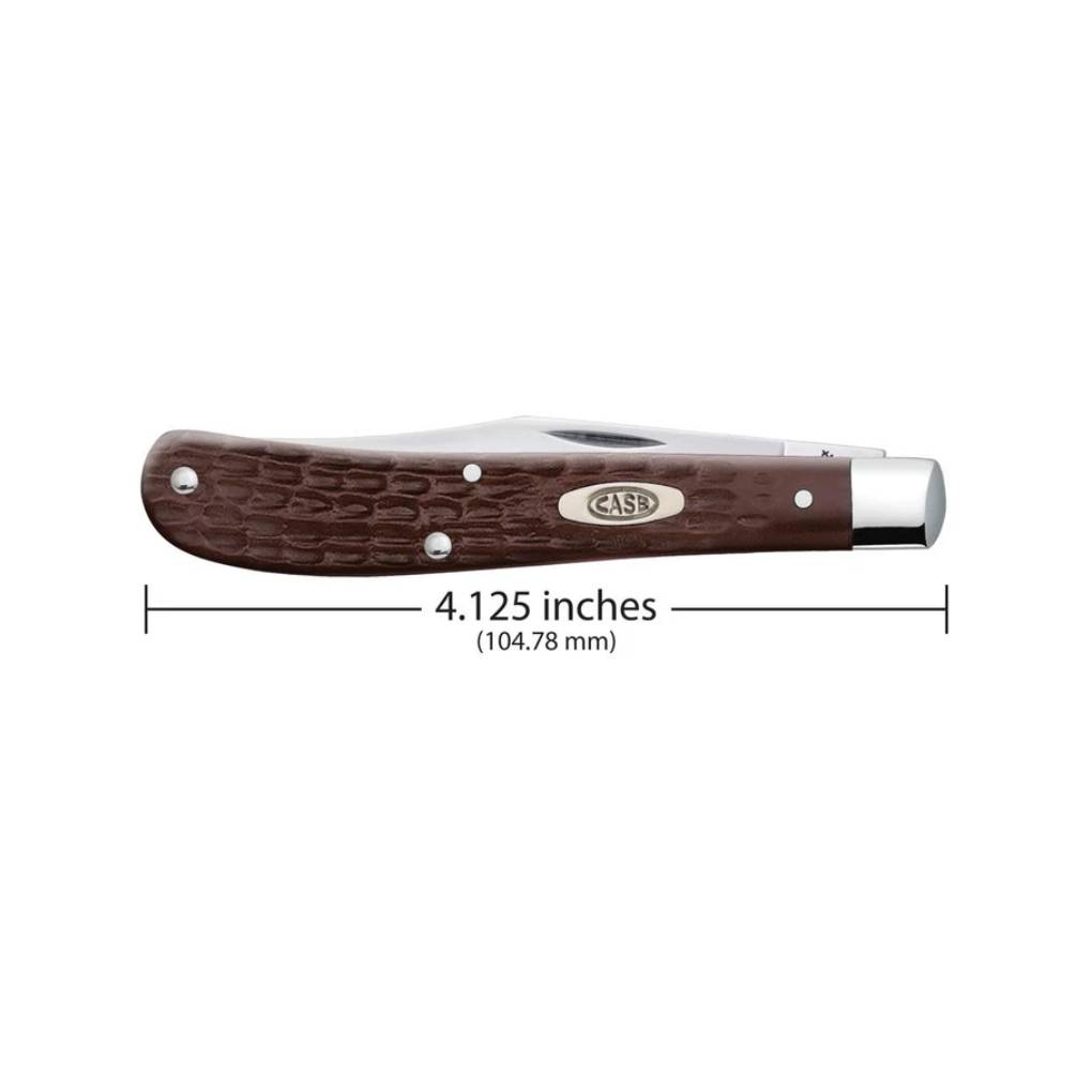 CASE KNIVES BROWN SYNTHETIC SLIMLINE TRAPPER