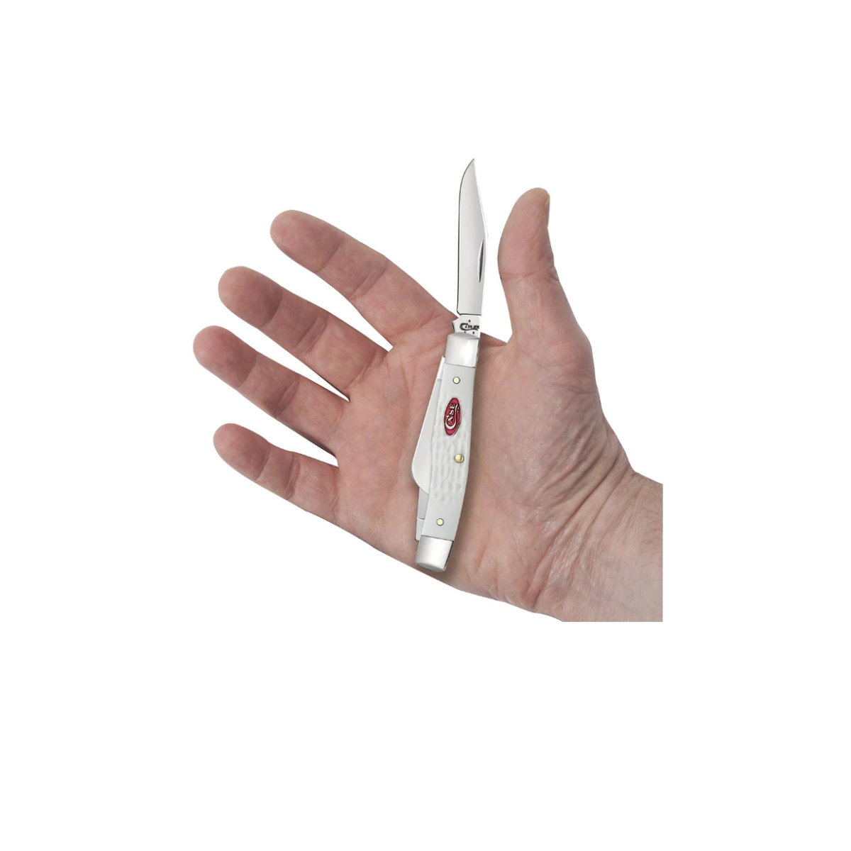CASE KNIVES SPARXX STANDARD JIG WHITE SYNTHETIC MEDIUM STOCKMAN