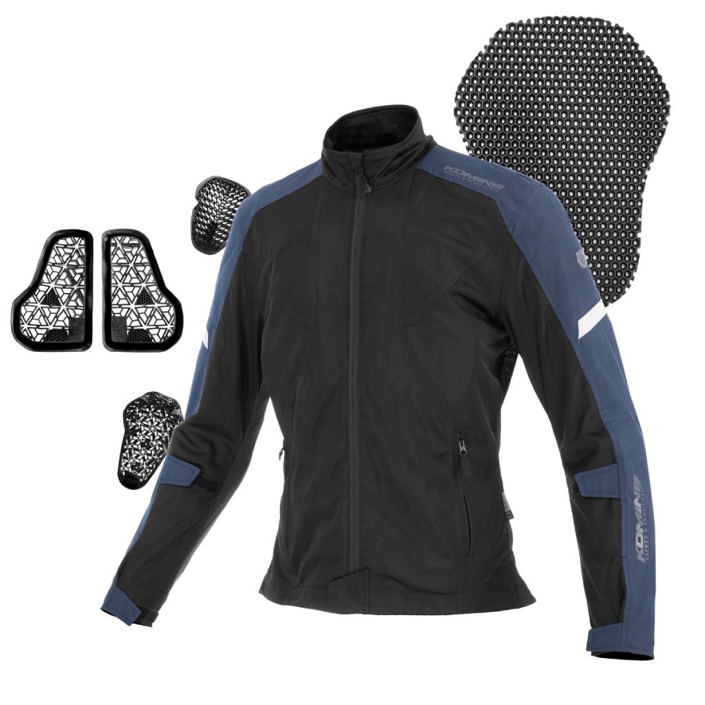 KOMINE JK-187 ENIGMA G2 HALF MESH MOTORCYCLE JACKET FOR WOMEN