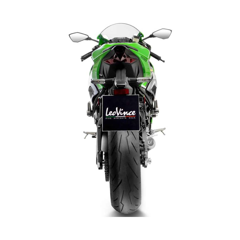 LEO VINCE LV CORSA S BLACK EDITION FOR KAWASAKI ZX-6R NINJA 2024 - 2026 SLIP-ON