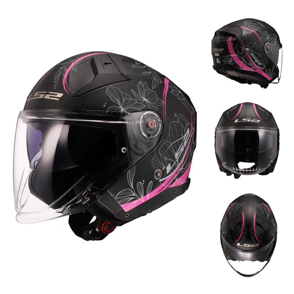 LS2 OF603 INFINITY II MOTORCYCLE OPEN FACE HELMET