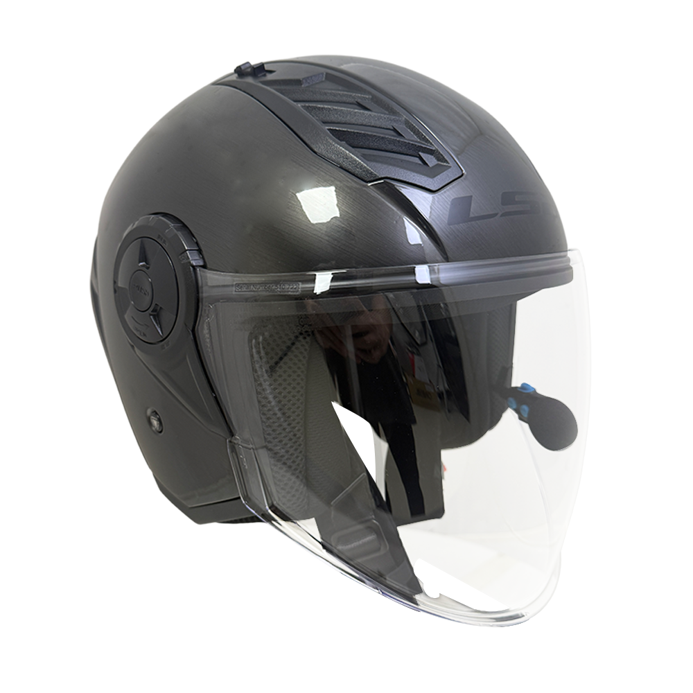 LS2 OF616 AIRFLOW II OPEN FACE HELMET w/ BLUETOOTH AIRIDE