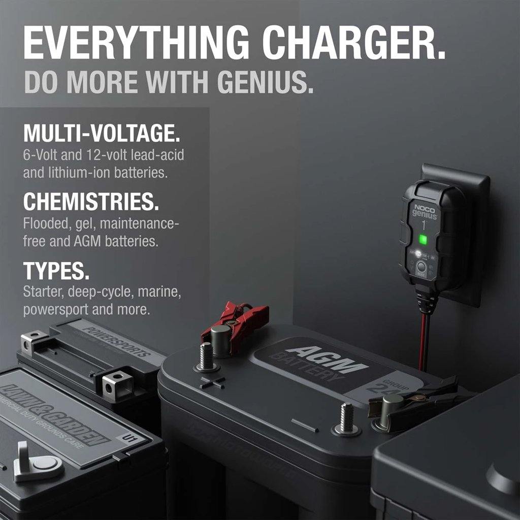 NOCO GENIUS1 BATTERY CHARGER 1AMP - Motoworld Philippines