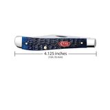 CASE KNIVES ROGERS JIG NAVY BLUE BONE SLIMLINE TRAPPER