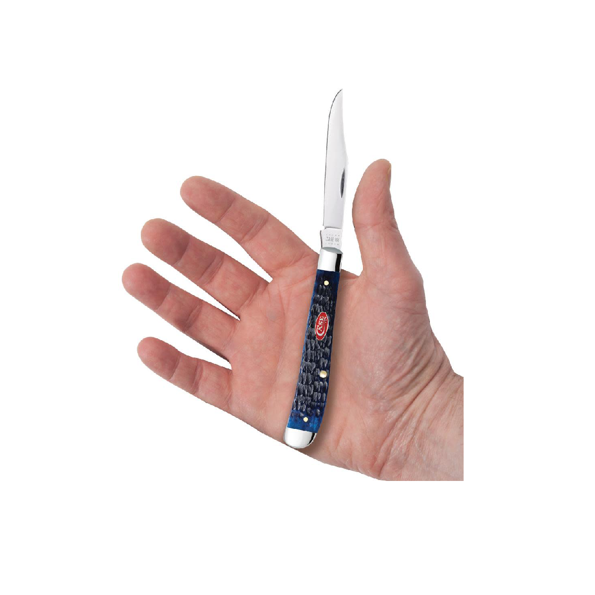 CASE KNIVES ROGERS JIG NAVY BLUE BONE SLIMLINE TRAPPER