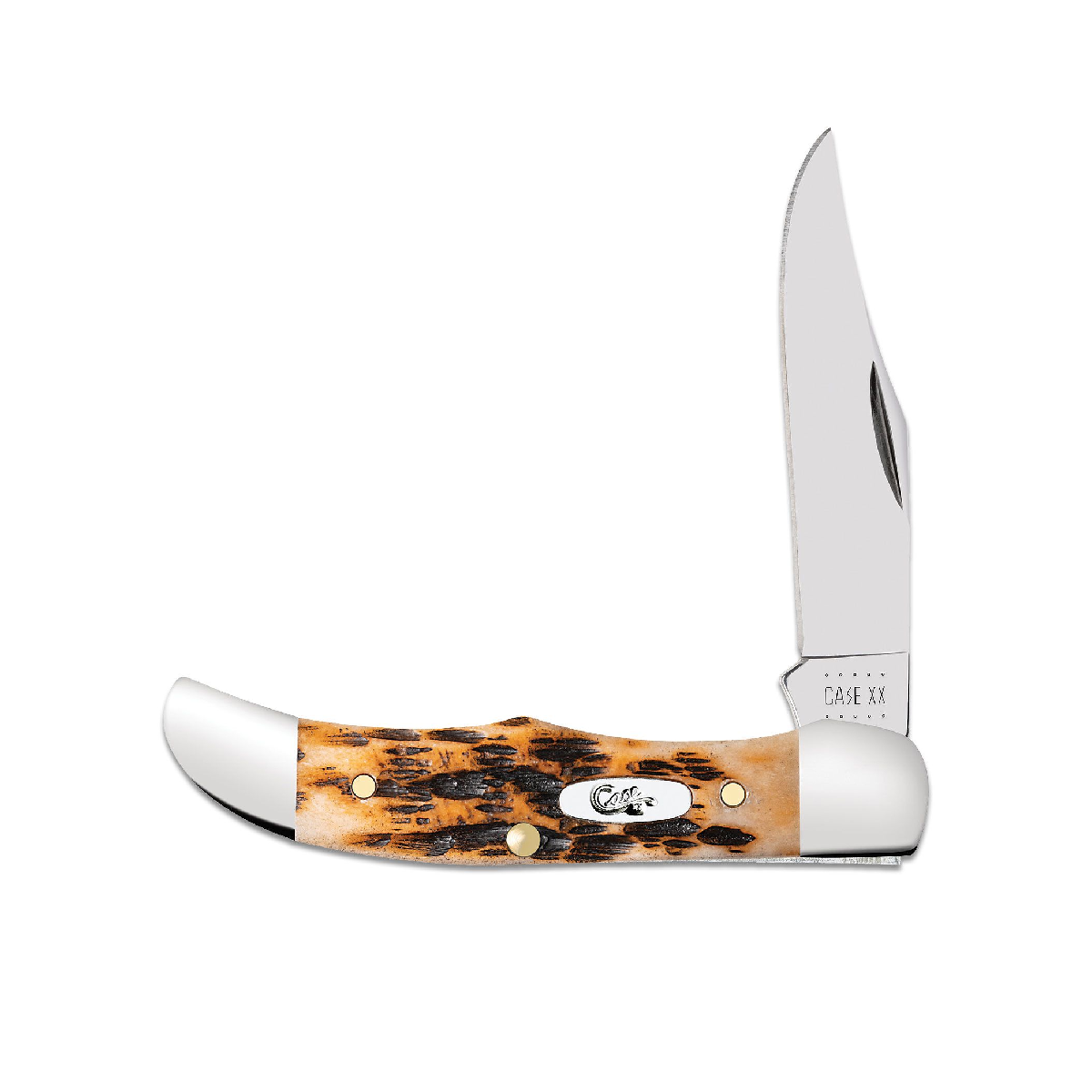CASE KNIVES POCKET HUNTER AMBER BONE
