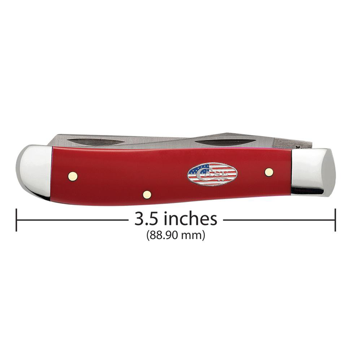 CASE KNIVES AMERICAN WORKMAN RED SYNTHETIC MINI TRAPPER