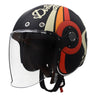 SMK RETRO JET MOTORCYCLE OPEN FACE HELMET