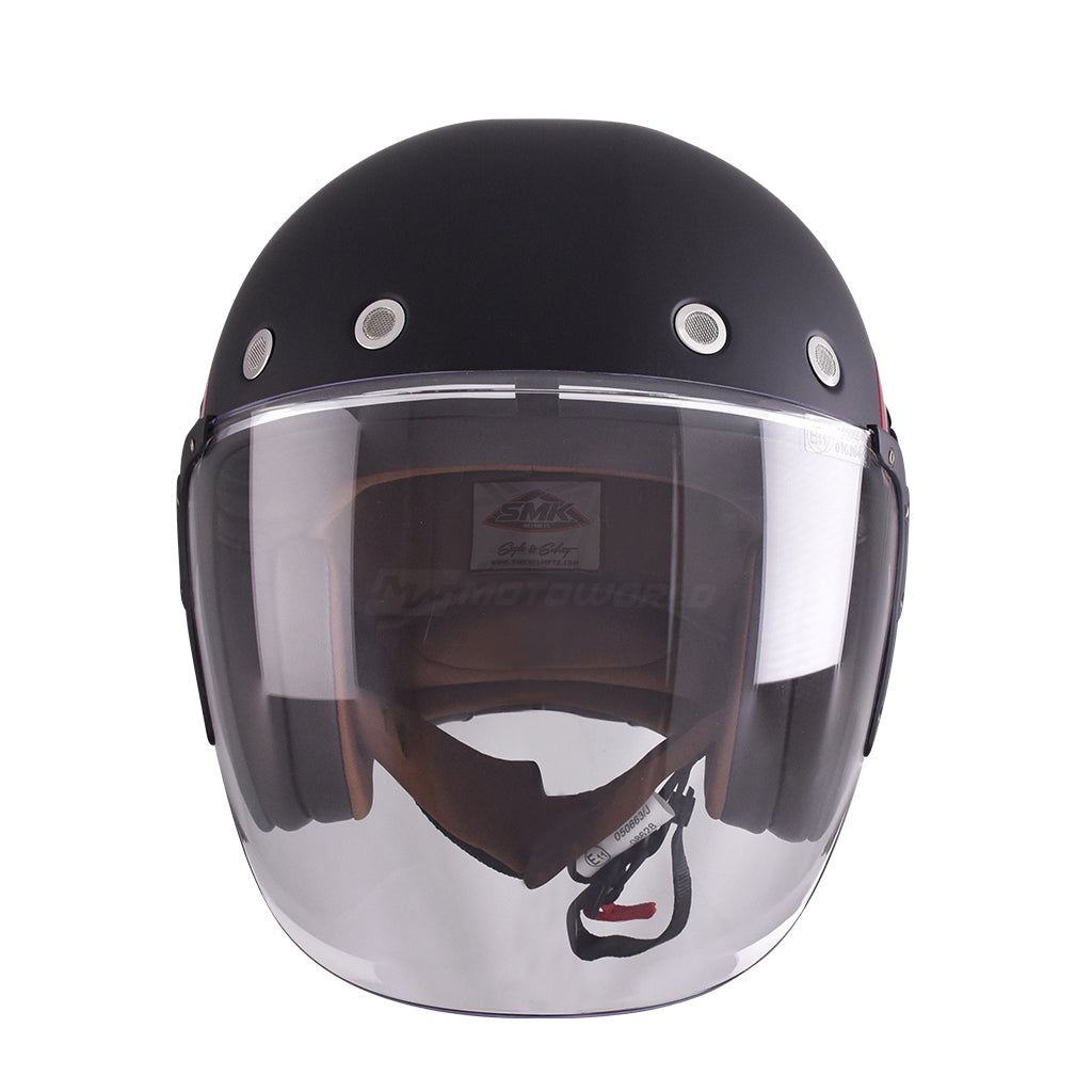 SMK RETRO JET MOTORCYCLE OPEN FACE HELMET