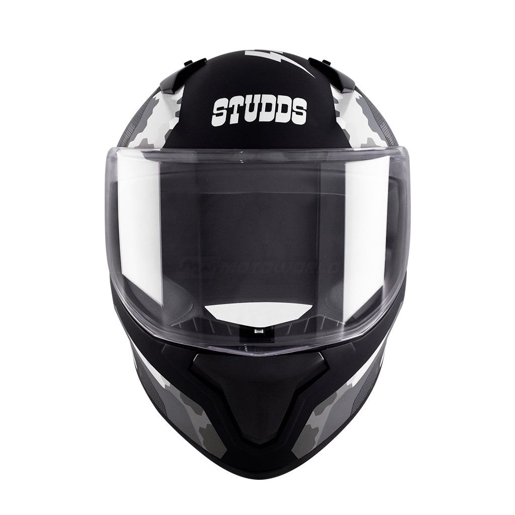 STUDDS THUNDER MOTORCYCLE FULL FACE HELMET (w/ FREE EXTRA VISOR)