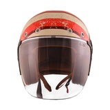 SMK RETRO JET MOTORCYCLE OPEN FACE HELMET