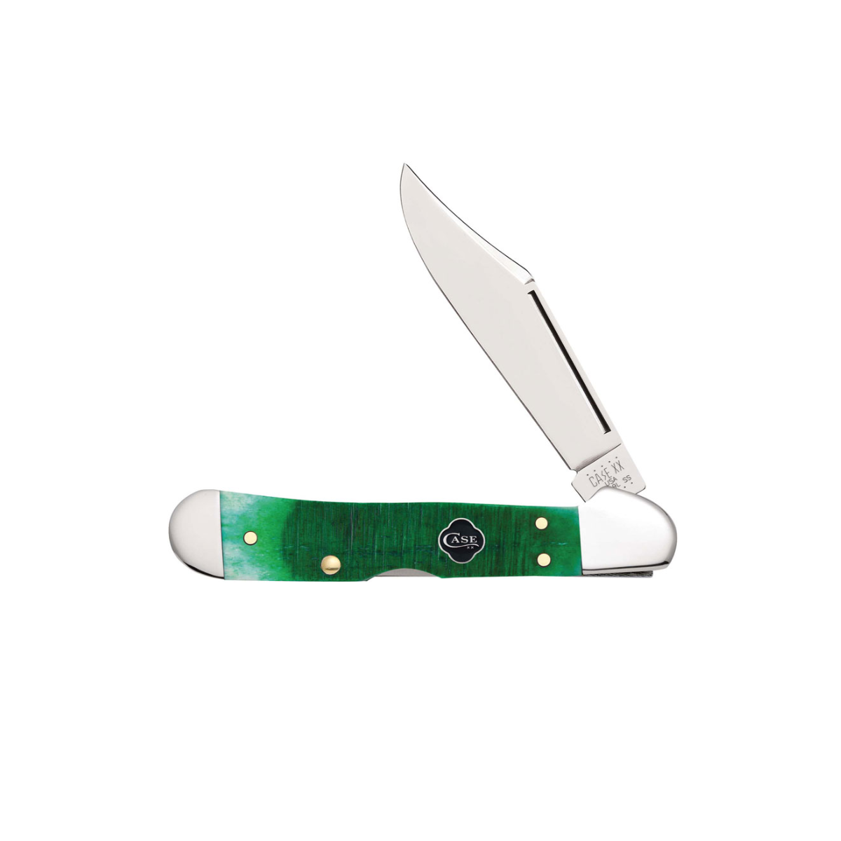 CASE KNIVES MINI COPPERLOCK CLOVER BONE SAWCUT JIG