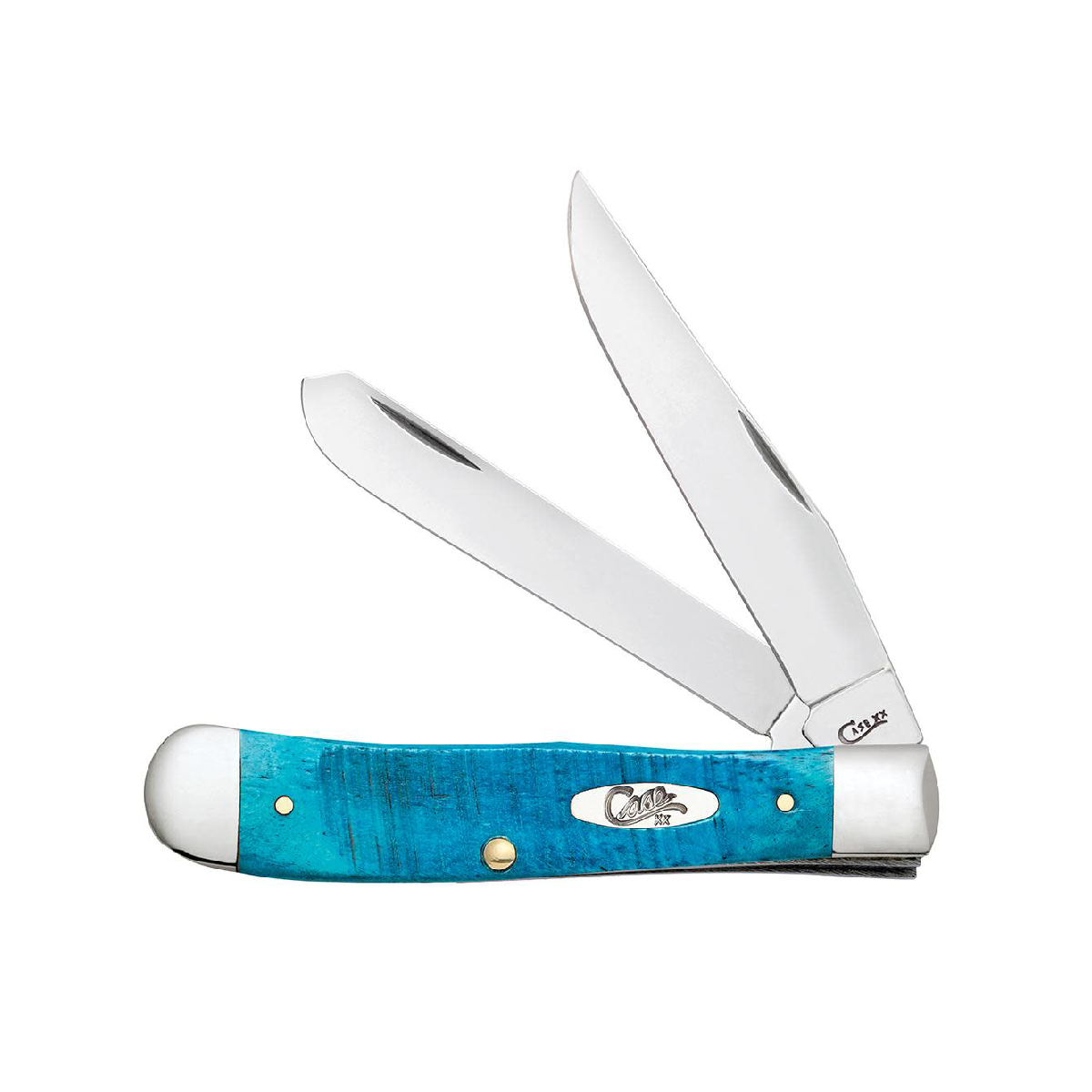 CASE KNIVES SAWCUT JIG CARIBBEAN BLUE BONE TRAPPER