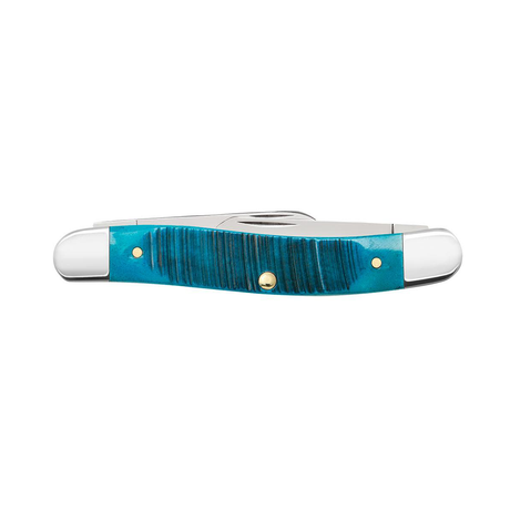 CASE KNIVES CARIBBEAN BLUE BONE MEDIUM STOCKMAN