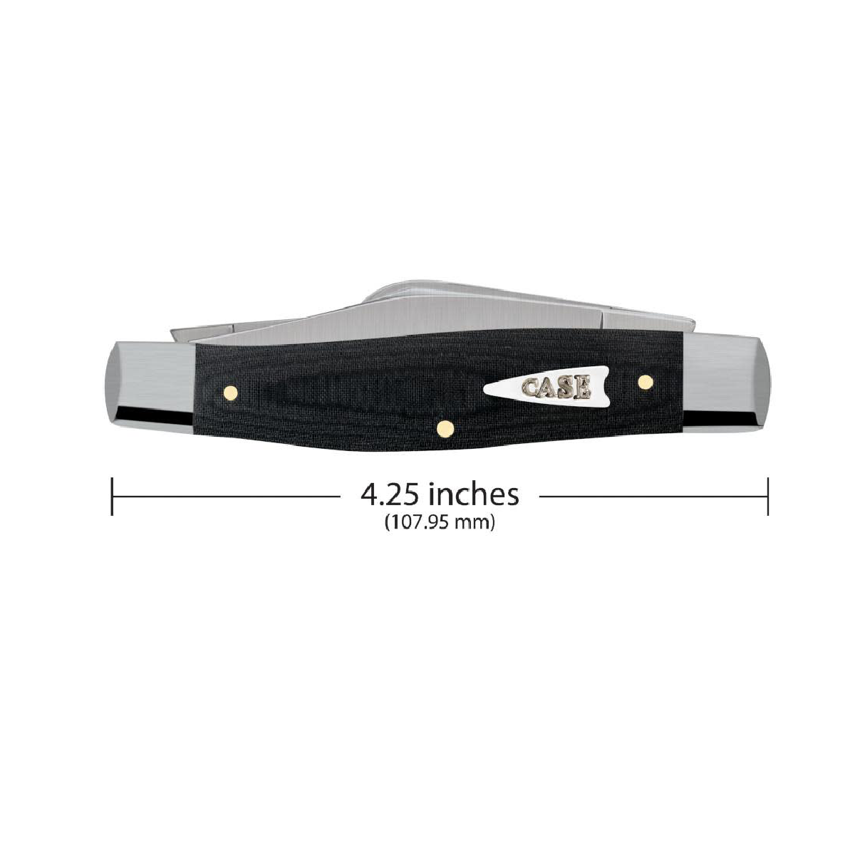 CASE KNIVES BLACK MICARTA LARGE STOCKMAN