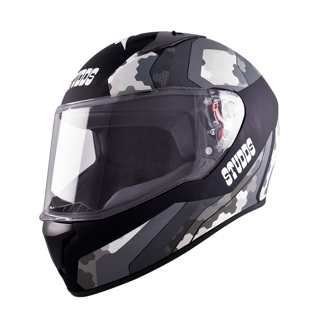 STUDDS THUNDER MOTORCYCLE FULL FACE HELMET (w/ FREE EXTRA VISOR)