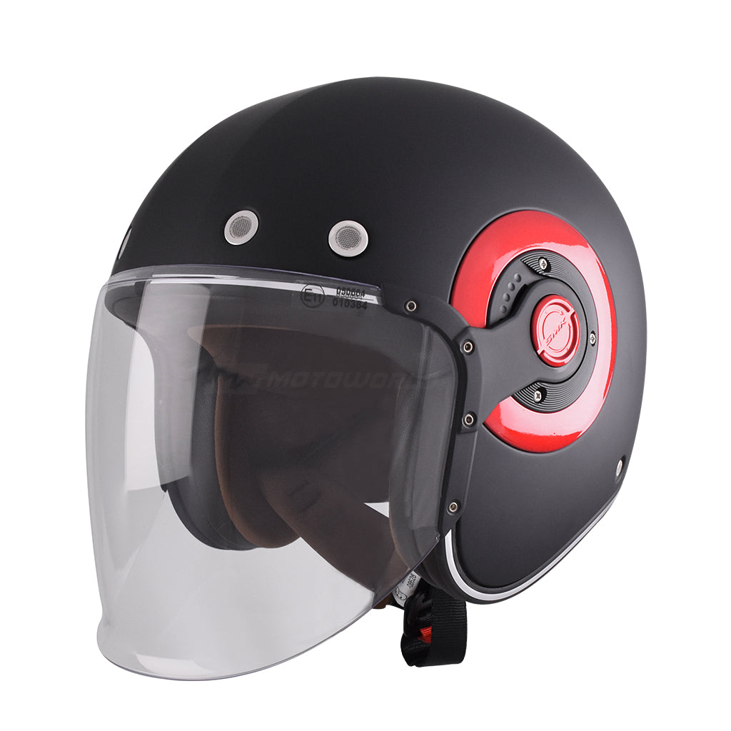 SMK RETRO JET MOTORCYCLE OPEN FACE HELMET