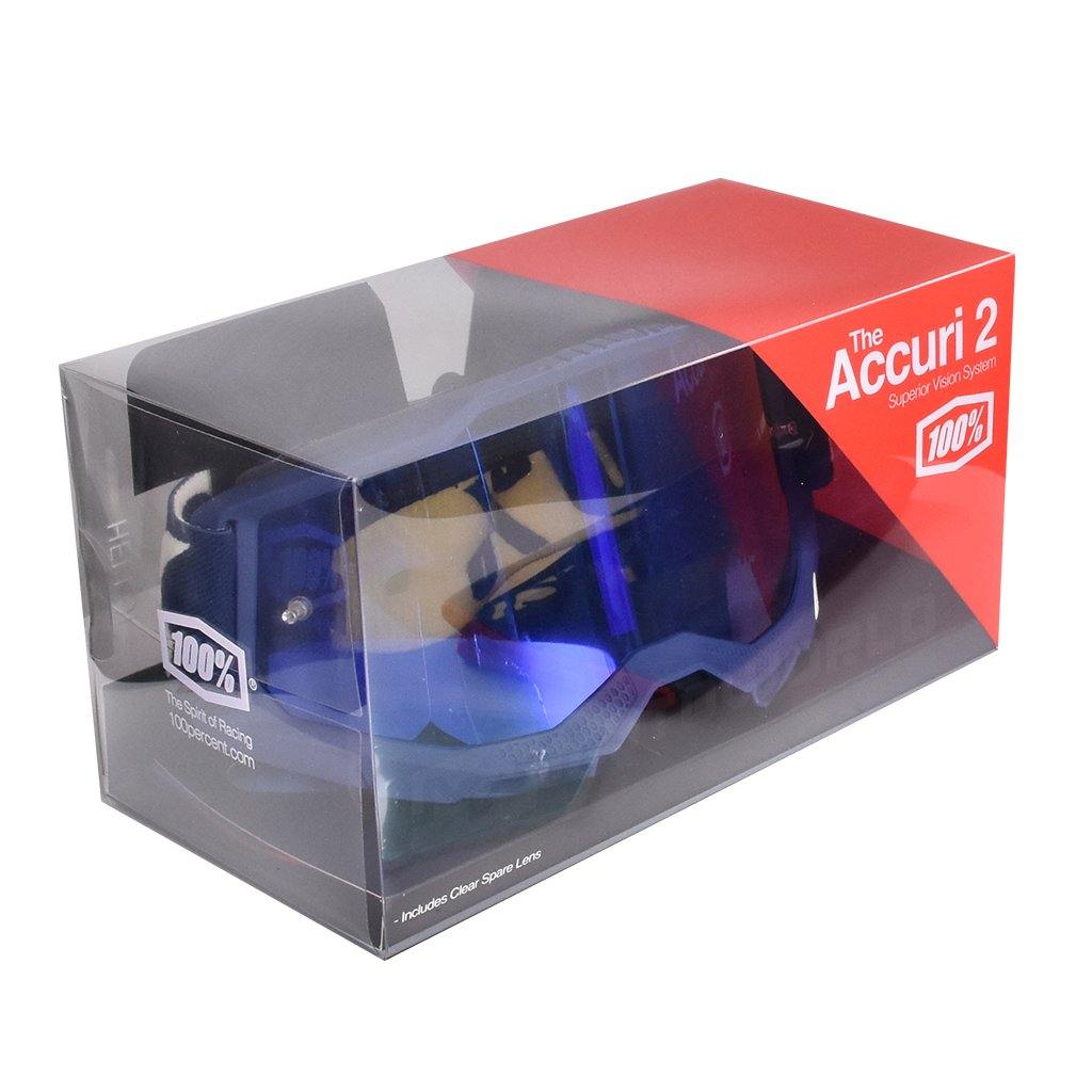 100% ACCURI 2 MOTORCYCLE HELMET GOGGLES