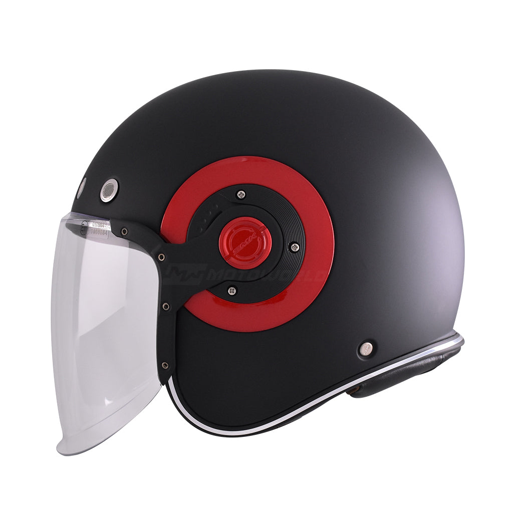 SMK RETRO JET MOTORCYCLE OPEN FACE HELMET