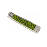 CASE KNIVES GREEN & BLACK CARBON FIBER WEAVE GUNSTOCK