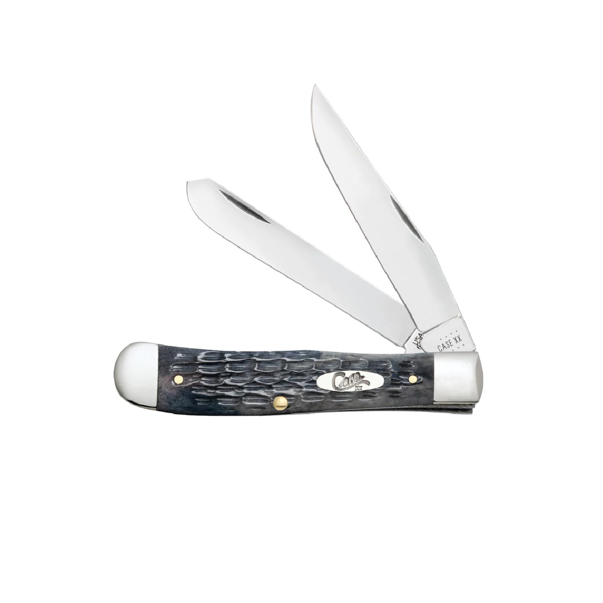 CASE KNIVES POCKET WORN CRANDALL JIG GRAY BONE TRAPPER