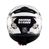 STUDDS THUNDER MOTORCYCLE FULL FACE HELMET (w/ FREE EXTRA VISOR)