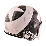 SMK RETRO JET MOTORCYCLE OPEN FACE HELMET