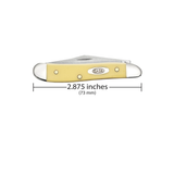 CASE KNIVES YELLOW SYNTHETIC PEANUT