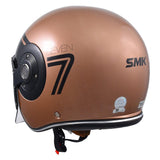 SMK RETRO JET MOTORCYCLE OPEN FACE HELMET