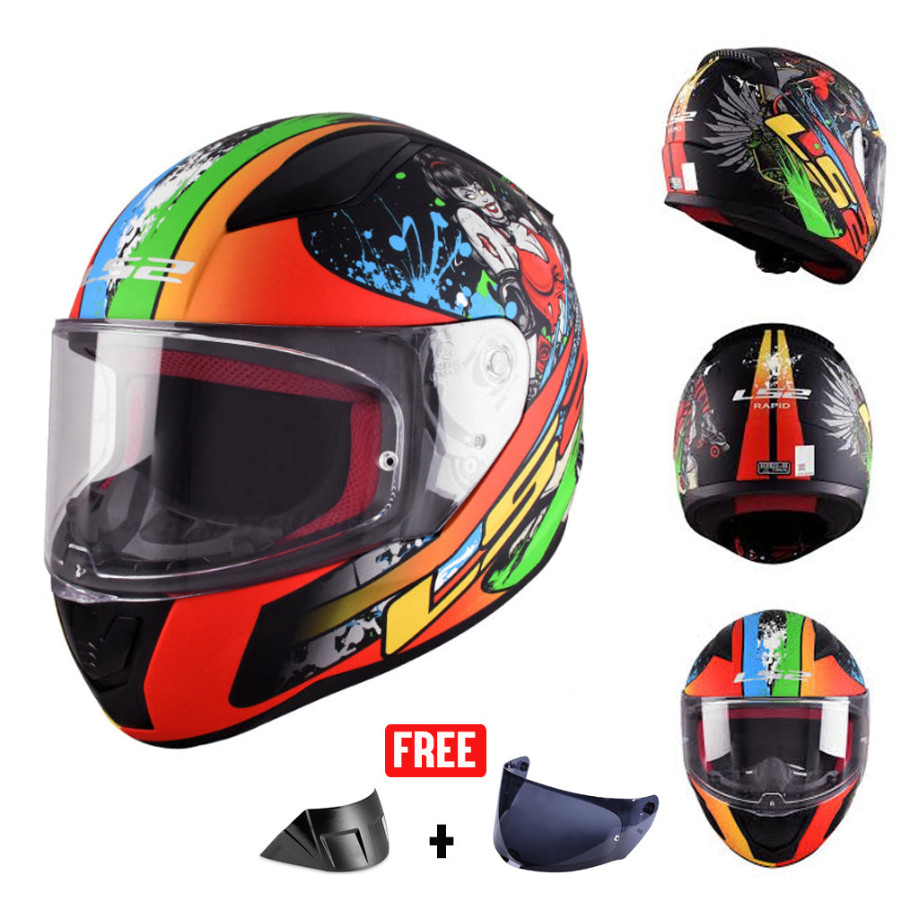 LS2 FF353 XV RAPID GRAPHICS FULL FACE HELMET