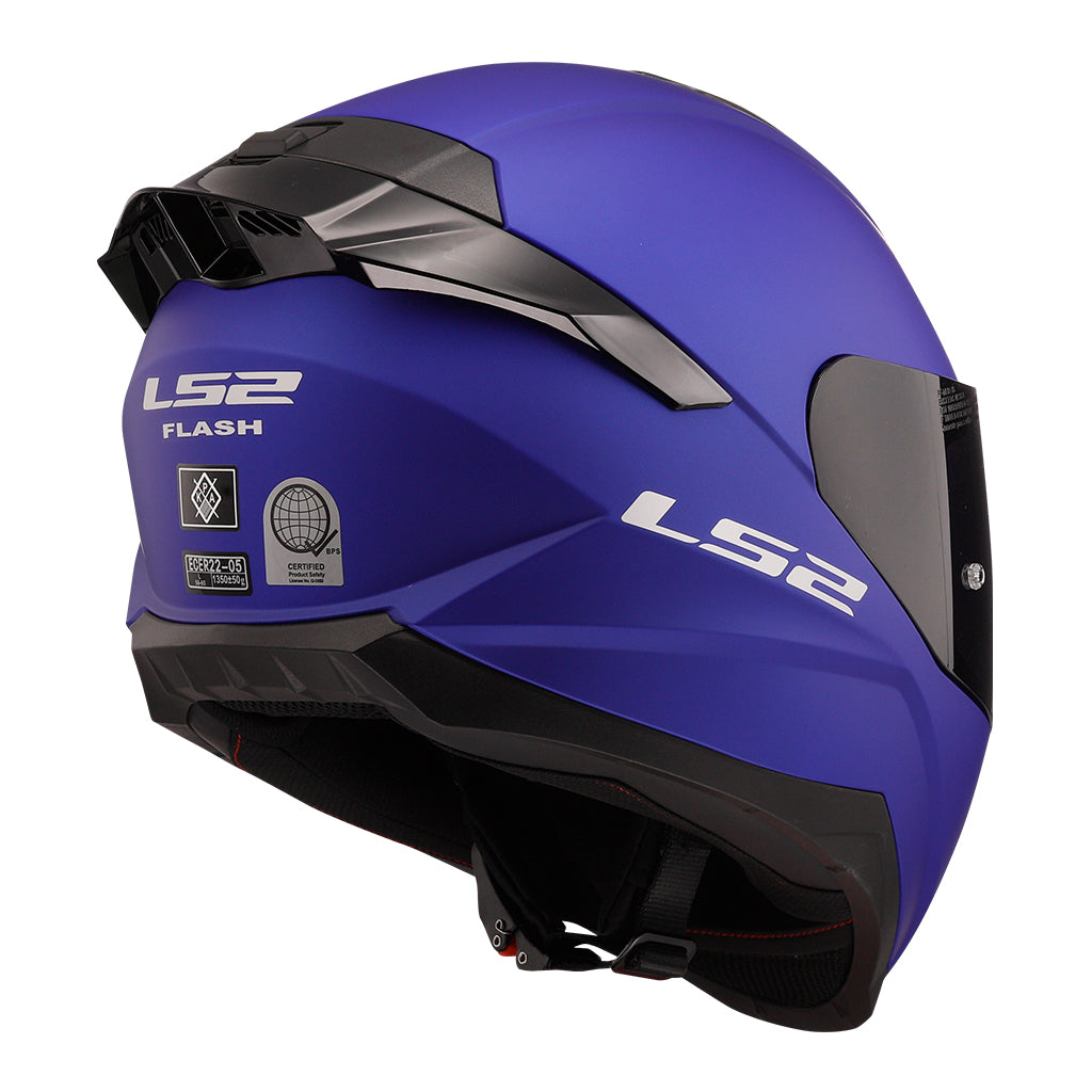 LS2 FF802 FLASH HELMET MATTE BLUE (w/ EXTRA VISOR)