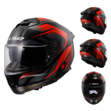 LS2 FF808 STREAM II GRAPHICS MOTORCYCLE FULL FACE HELMET