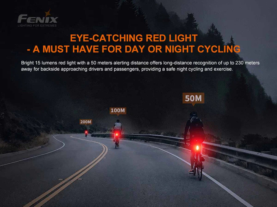 FENIX BC05RV2.0 RECHARGEABLE BIKE TAIL LIGHT