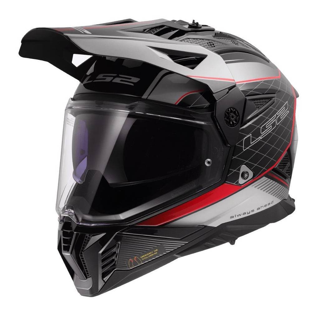 LS2 MX702 PIONEER II DUAL SPORT MOTORCYCLE HELMET