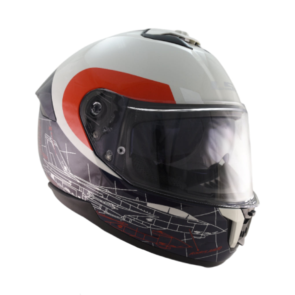 LS2 FF808 STREAM II GRAPHICS MOTORCYCLE FULL FACE HELMET