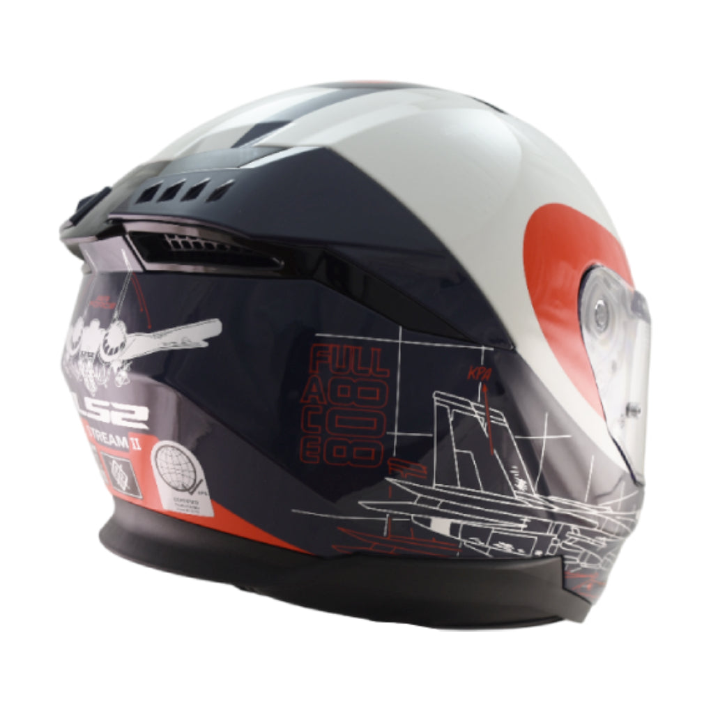 LS2 FF808 STREAM II GRAPHICS MOTORCYCLE FULL FACE HELMET