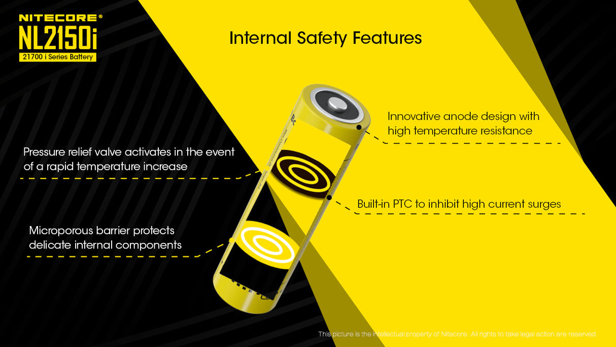 NITECORE 21700 LITHIUM ION 5000MAH (NL2150I)