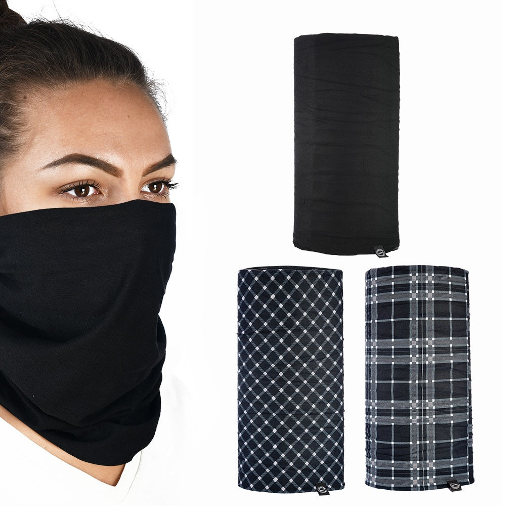 OXFORD NW108 COMFY B&W TITAN TARTAN 3-PC BALACLAVA