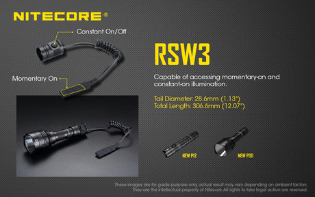 NITECORE REMOTE SWITCH FOR NEW P12, MH12 V2, MH12S (RSW3)