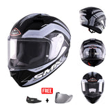 SMK STELLAR SPORT MONO FULL FACE HELMET w/ FREE SPOILER & VISOR