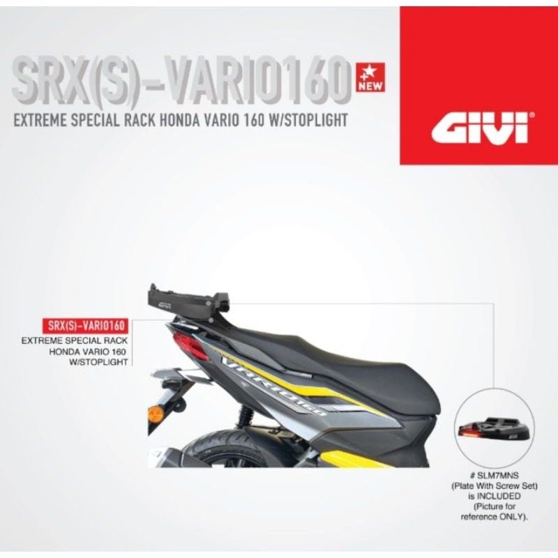 GIVI MOTORCYCLE SRX(S) EXTREME SPECIAL FITMENT KIT/BRACKET