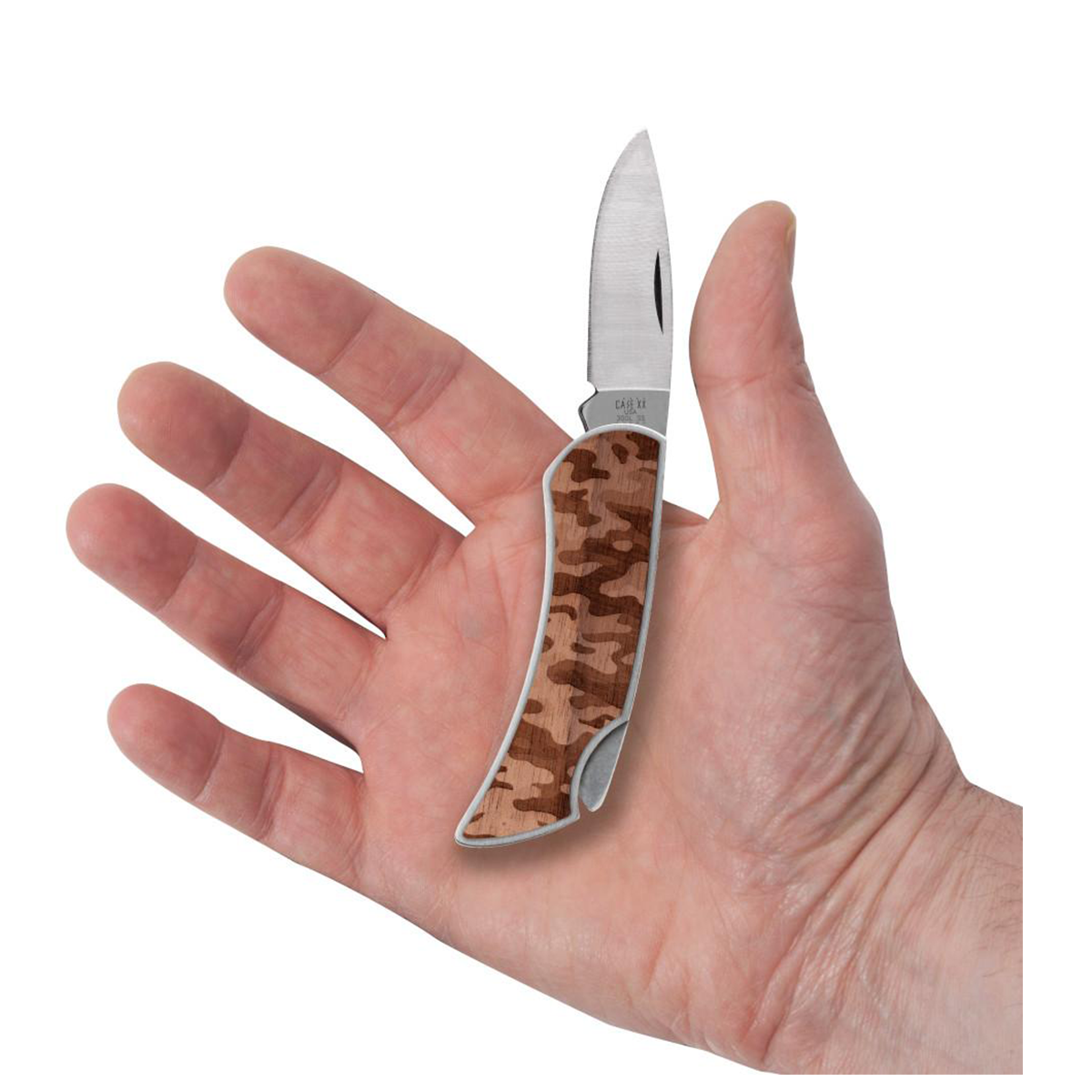 CASE KNIVES WOODCHCK BRUSHED SS CAMO EXECUTIVE LOCKBACK
