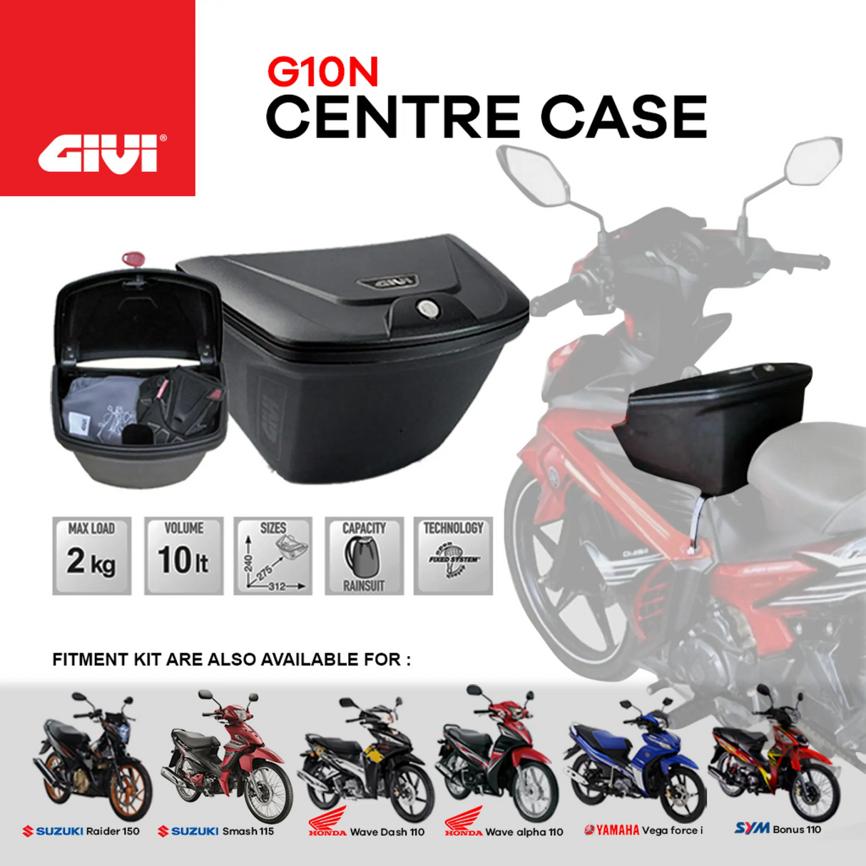 GIVI MOTORCYCLE CENTER BOX