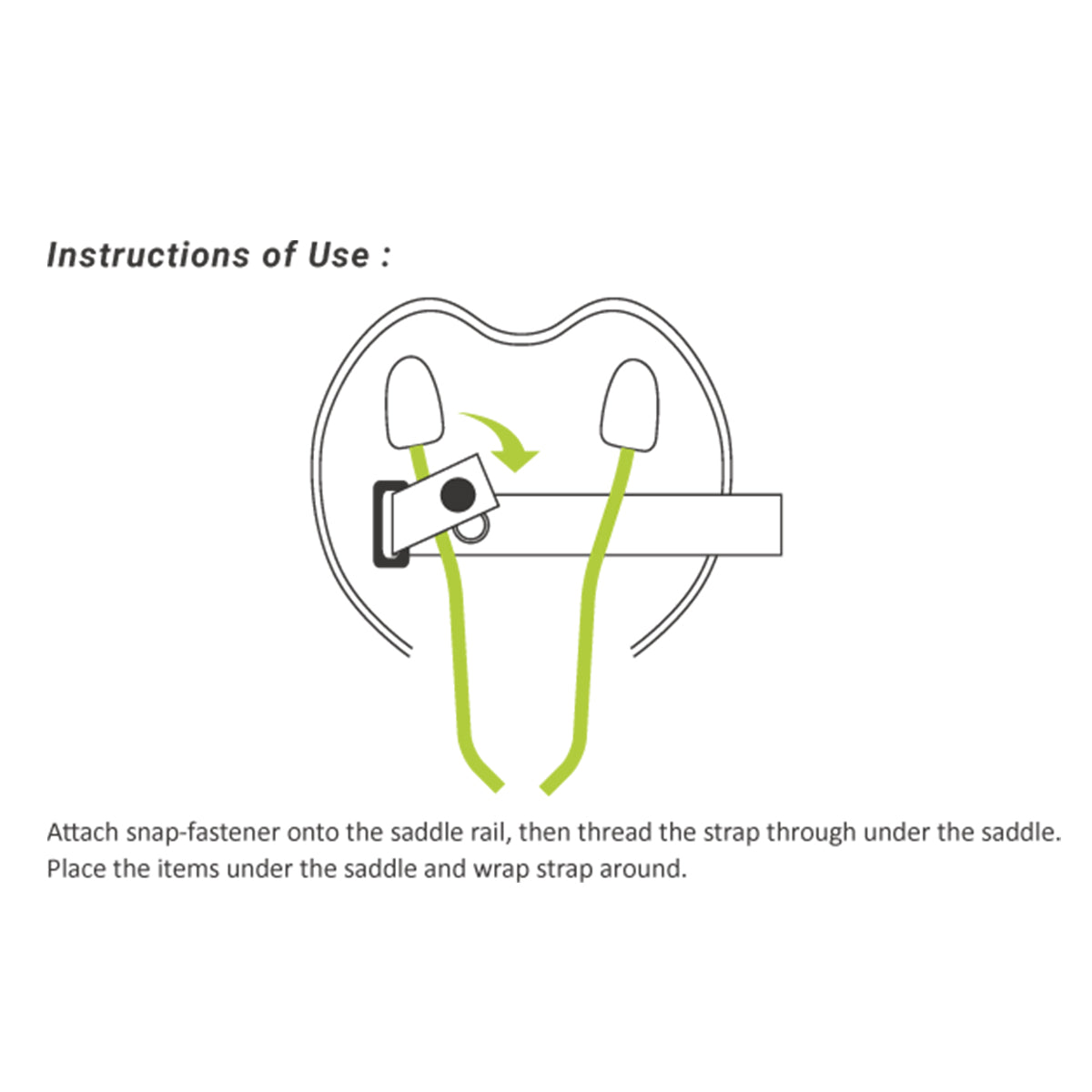 BIRZMAN ANTI SLIP BUNDLE STRAP WITH SNAP-FASTENER